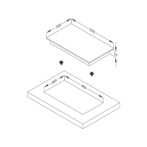 Bếp hồng ngoại Malloca Domino MDH-02R